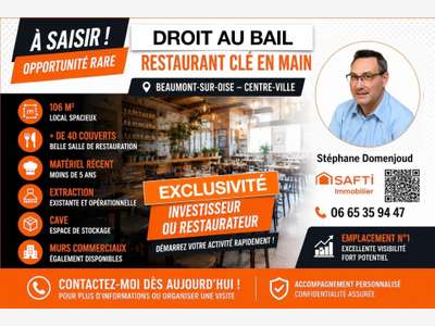 Restaurant clé en main empl N°1 Beaumont-sur-Oise