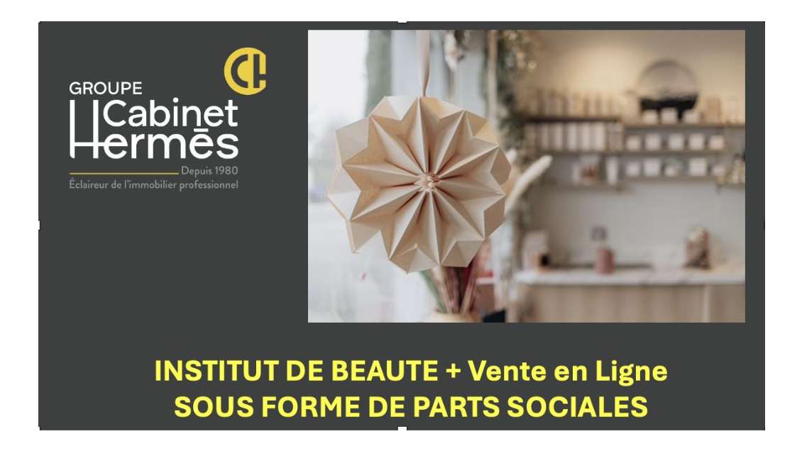 AV institut beauté sous forme de parts sociales 74