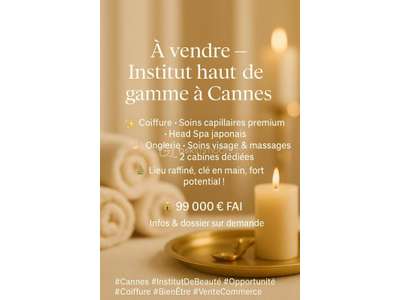 Vente Beauté - Esthétique - Coiffure à Cannes