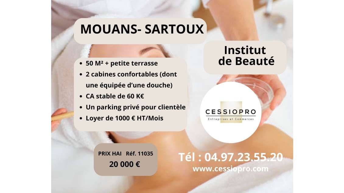 A vendre institut de beauté élégant Mouans Sartoux