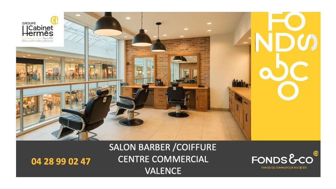 AV salon barber réputé centre commercial Valence
