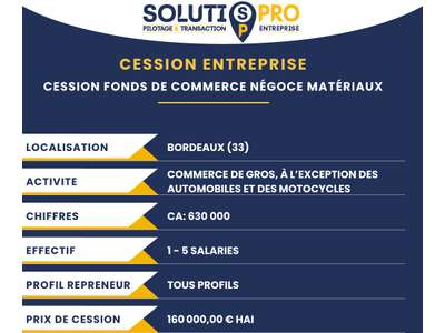 Vente Divers Commerces à Bordeaux