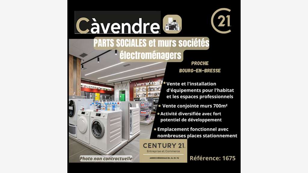 AV parts sociales société électroménager dept 01