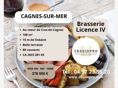 Vente brasserie lic IV de 1000m² à Cagnes sur Mer