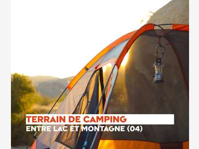 A vendre camping nature entre lac et montagne 04