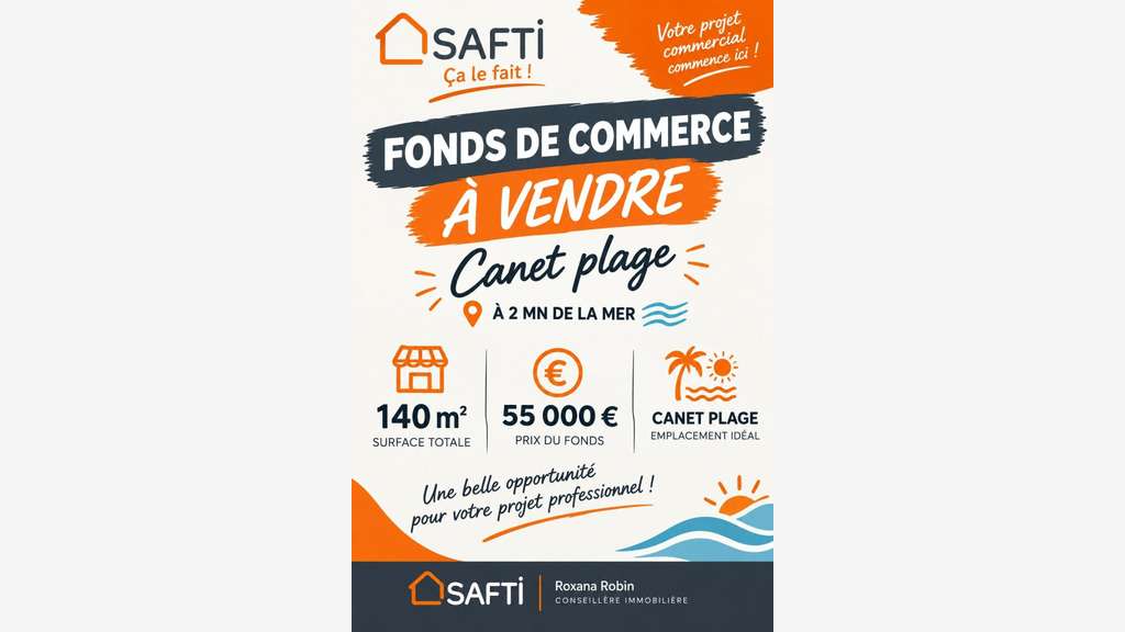 Vente fonds de commerce À Canet-en-Roussillon