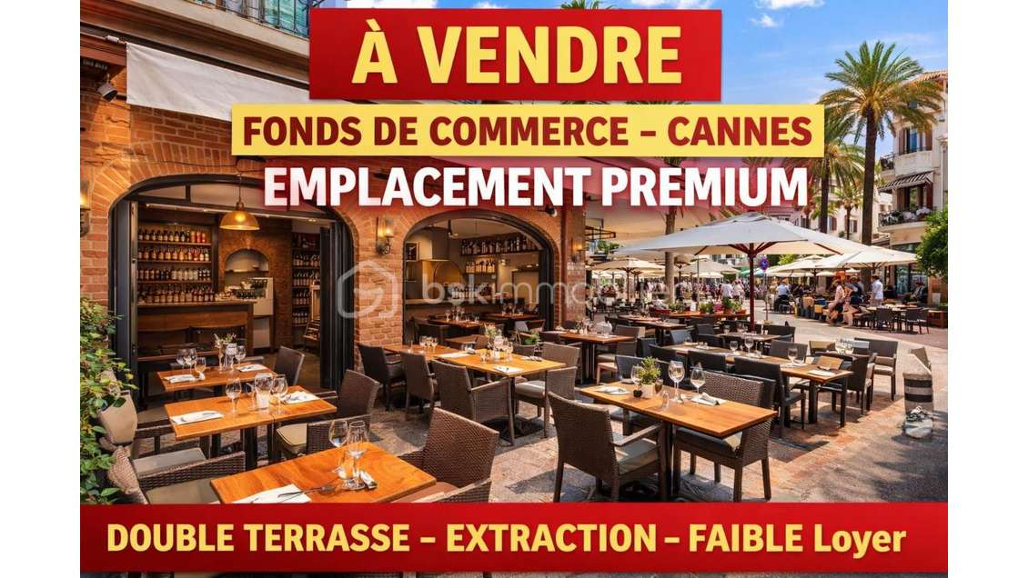 Vente FDC pizzeria empl N°1 Cannes Félix Faure