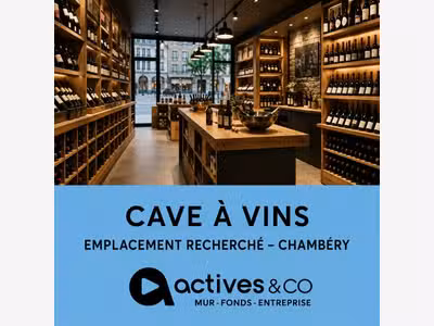 Cave à vins 43m² à reprendre à Chambéry centre