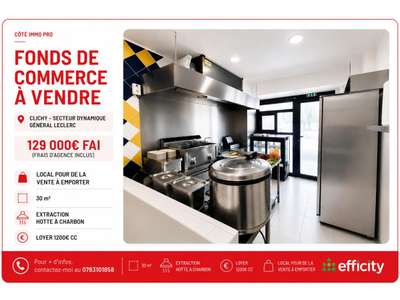 Vente Restauration rapide à Clichy