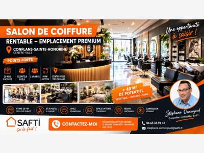 Vente salon coiffure centre Conflans Ste Honorine