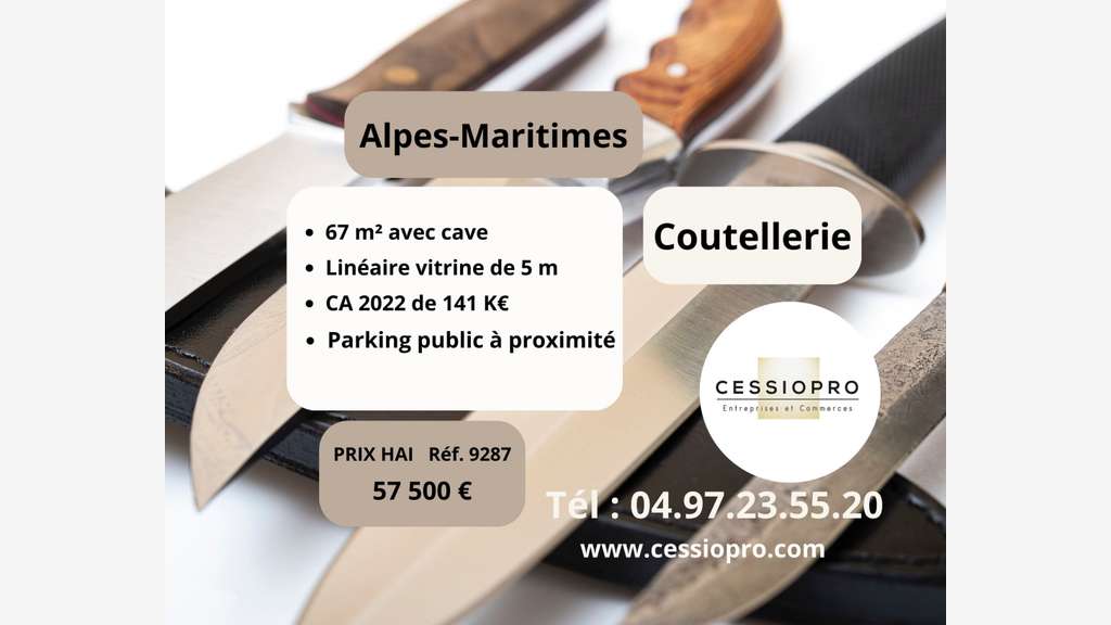 Vend FDC coutellerie dept Alpes Maritimes