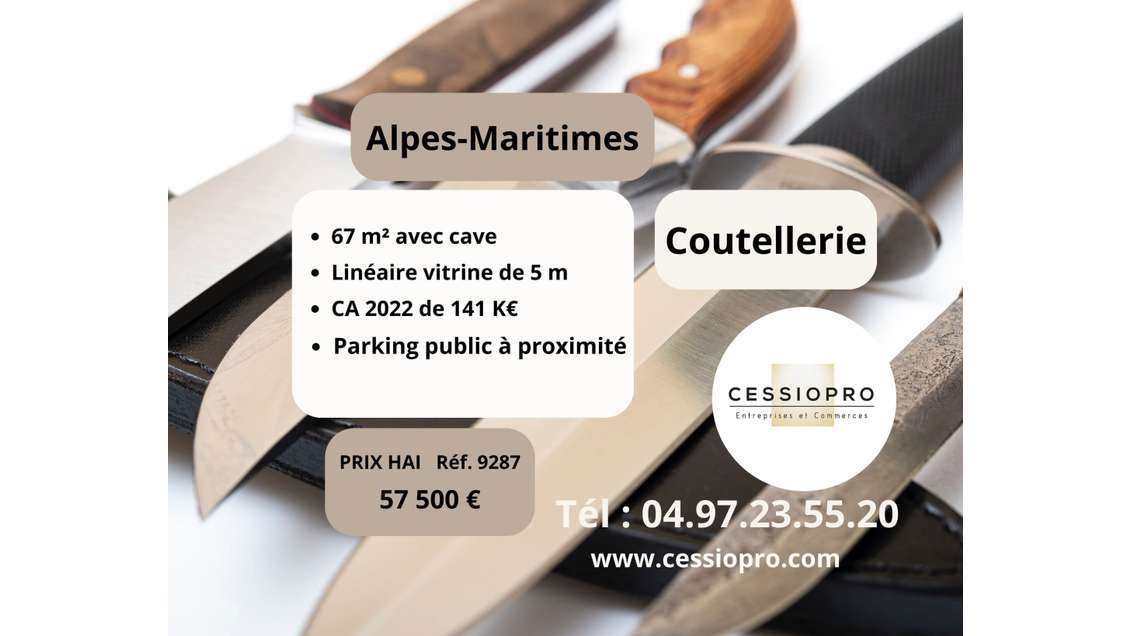 Vend FDC coutellerie dept Alpes Maritimes