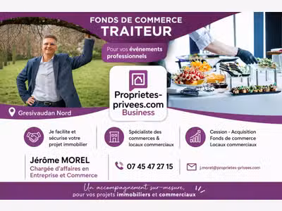 AV fonds traiteur activité stable à Grésivaudan