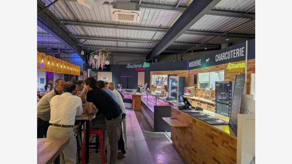 Boucherie en Provence dans des Halles alimentaires