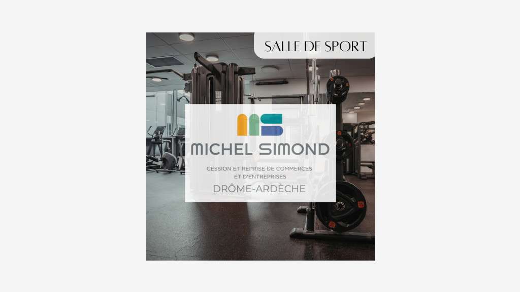 Vente salle de sport fitness dans la Drôme