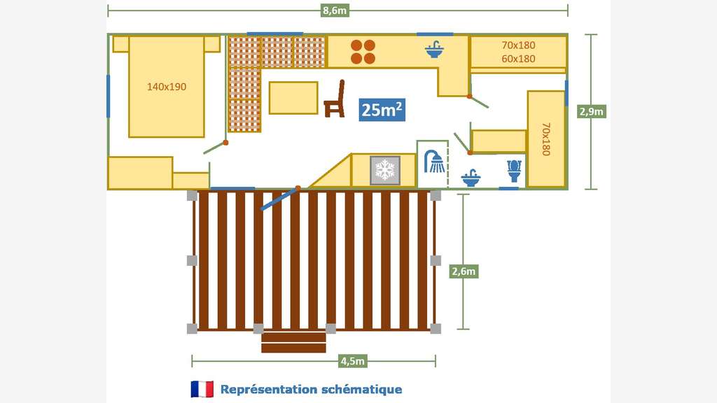 Camping*** JOYAU au bords d'une rivière
