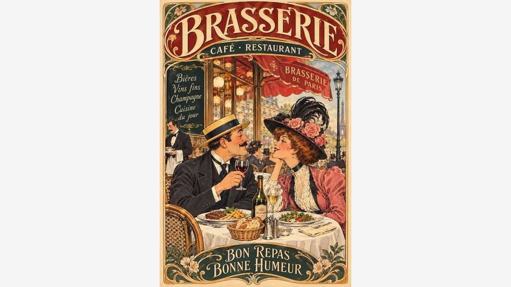 bar brasserie style  parisienne années 1900