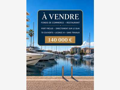 Port-Fréjus : restaurant, terrasse face au port