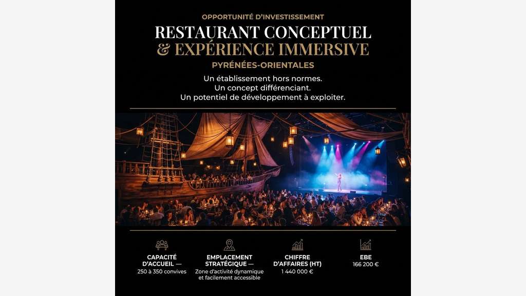 RESTAURANT THEMATIQUE A FORT POTENTIEL