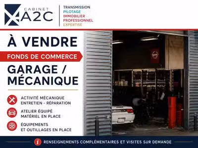 A vendre FDC garage mécanique secteur Chantonnay