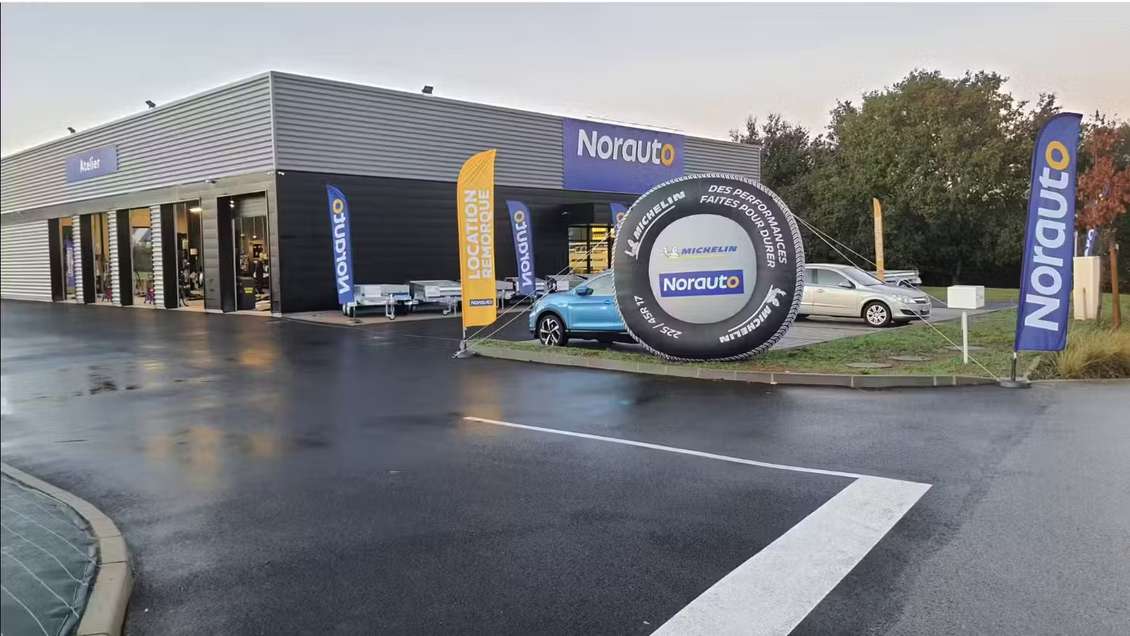 Création centre auto Norauto à l'est de St-Brieuc