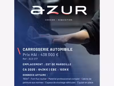 VENTE Carrosserie automobile à Marseille Est