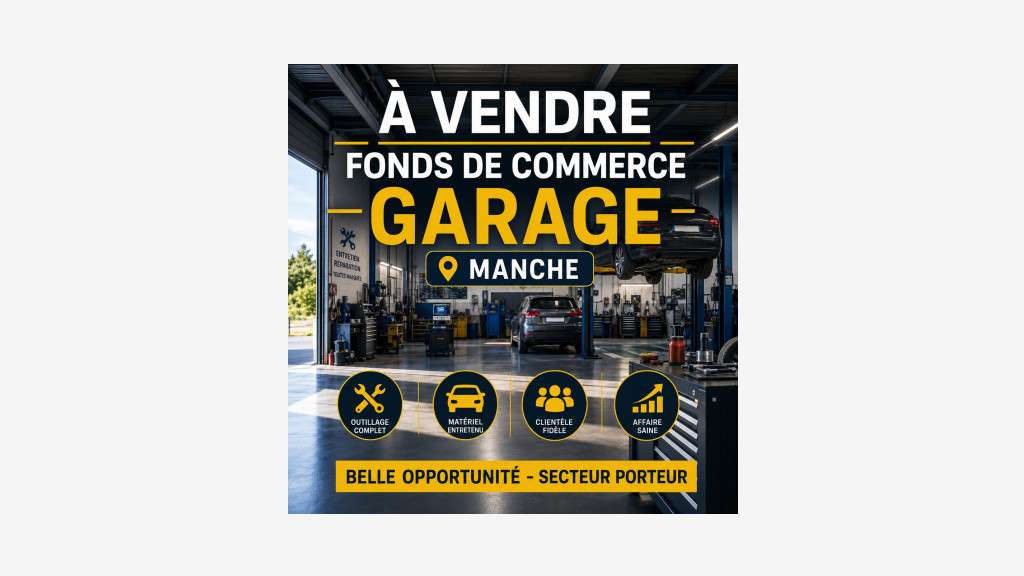Vente garage automobile rte passante centre Manche