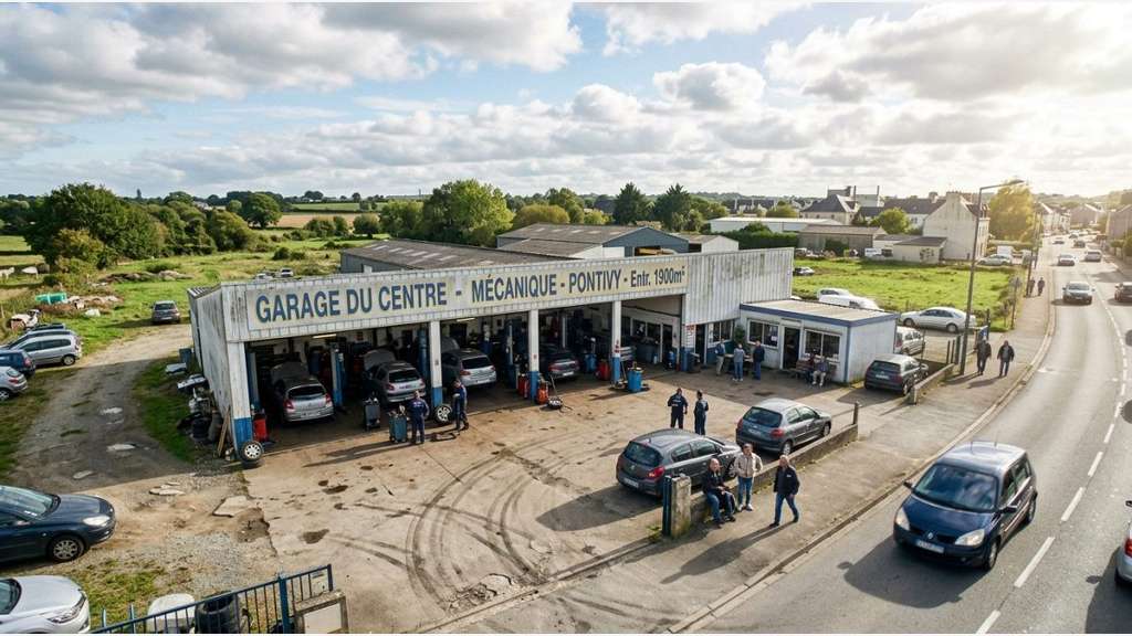 Vente ensemble immobilier 1900m² + terrain Pontivy