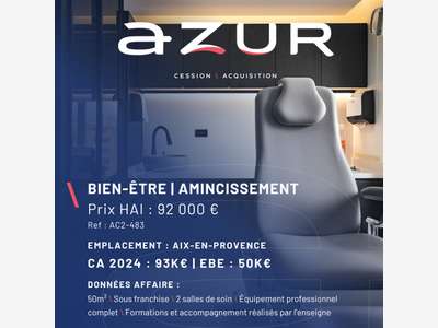VENTE Activité de bien-être à Aix en Provence