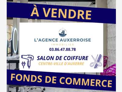 Vente salon de coiffure 47m² au centre d'Auxerre