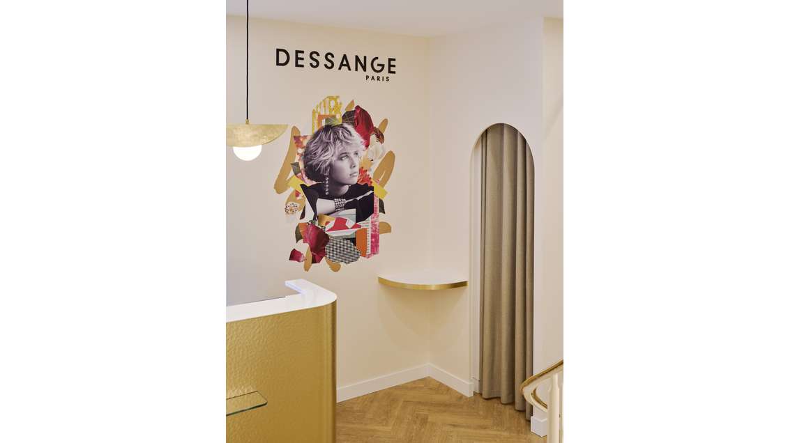 Création salon de coiffure DESSANGE à Besançon