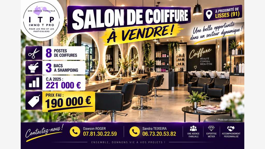 BEAU SALON DE COIFFURE DANS PROCHE DE
