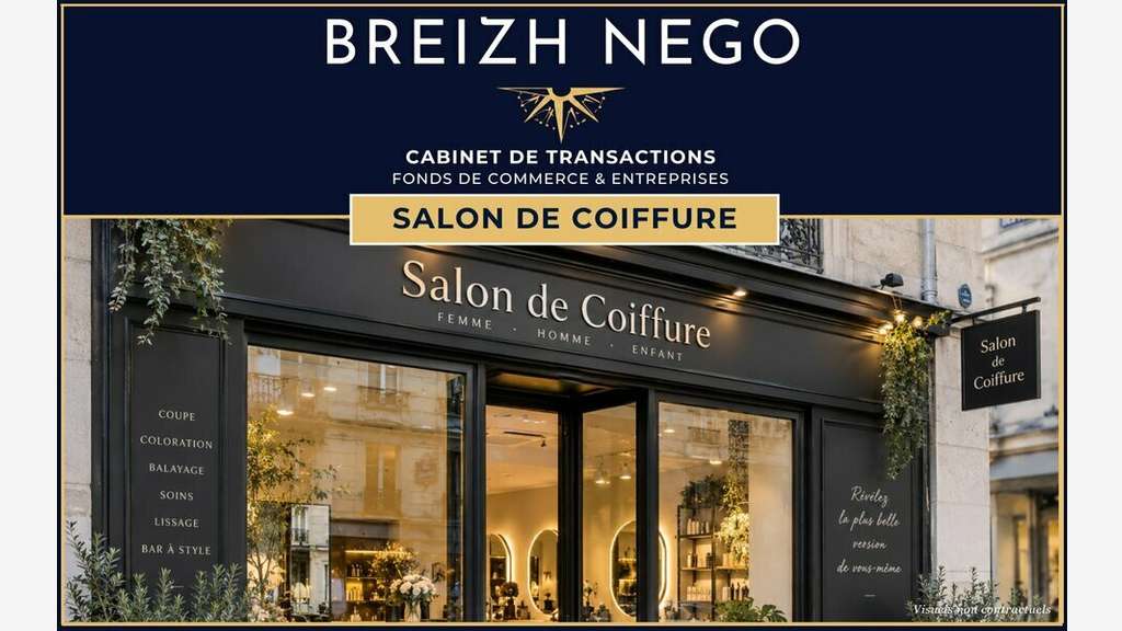 Vente salon de coiffure mixte secteur Lorient