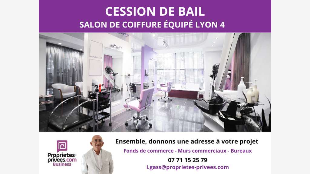 Salon de coiffure clé en main Croix-Rousse 69004
