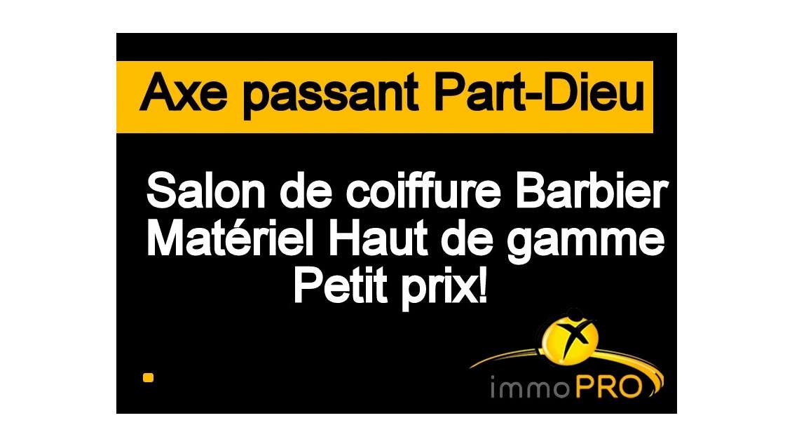 Vente magnifique salon de coiffure barbier à Lyon