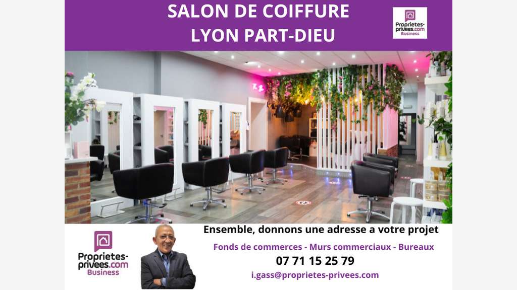 A vendre salon de coiffure et beauté 69003 Lyon