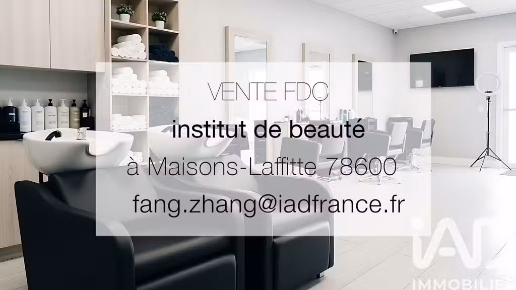 Vente Salon de coiffure à Maisons-Laffitte centre