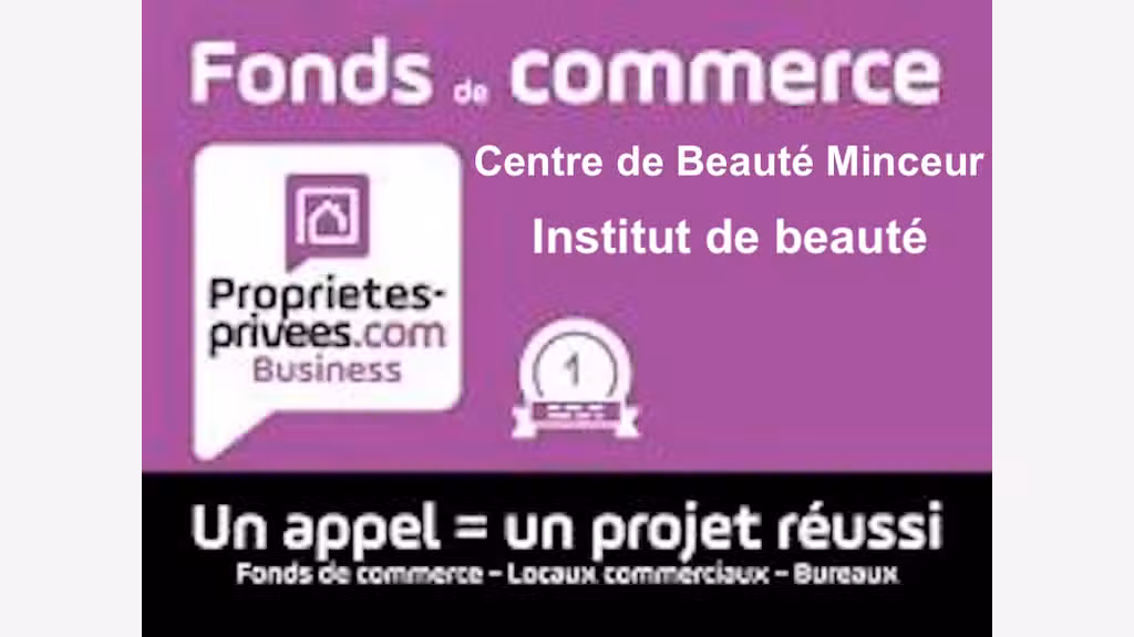 Vente centre de beauté à Paris 75003 République