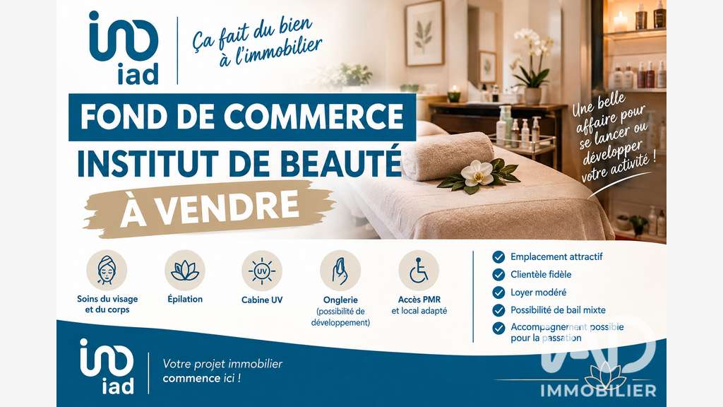 Vente institut de beauté à Perpignan Bonsecours
