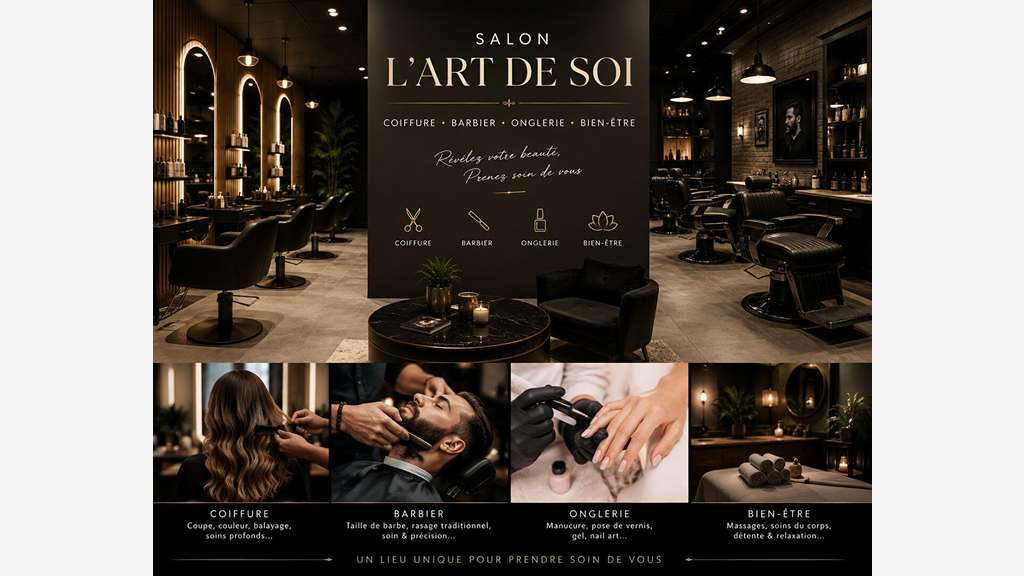Cède salon de coiffure barber bar à ongles Quimper