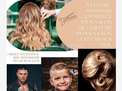 AV salon de coiffure lumineux à Saint Cyr sur Mer