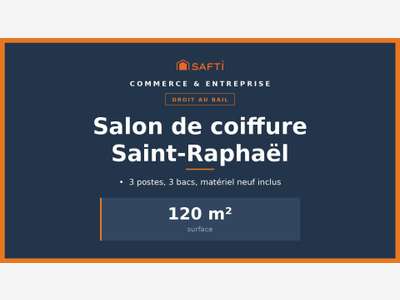 Vente salon de coiffure de 120m² à Saint-Raphaël