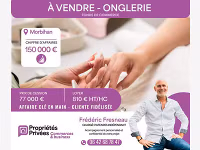 Vente salon d'esthétique de 35m² à Vannes