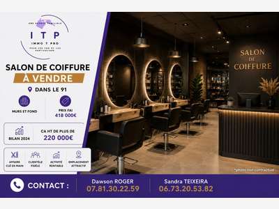 Gros coup de coeur magnifique salon de coiffure 91