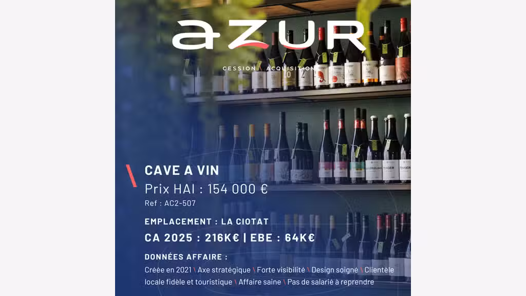 VENTE Cave à vin à La Ciotat