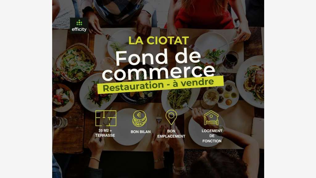 AV restaurant 70m² proche vieux port à La Ciotat