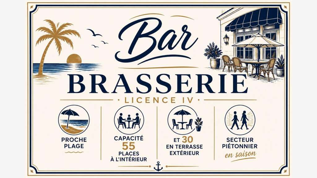 AV bar restaurant en centre ville la Tranche/Mer
