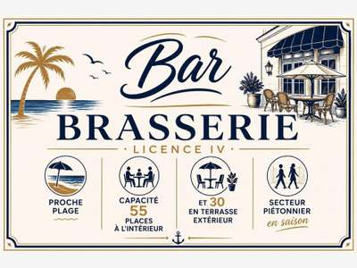 AV bar restaurant en centre ville la Tranche/Mer