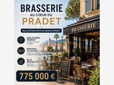 A vendre brasserie restaurant au coeur du Pradet