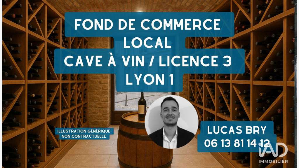Vente lic 3 cave à vin coffee shop à Lyon 69001